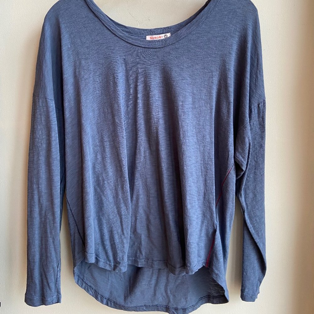 Sundry Contrast Stitch Tee